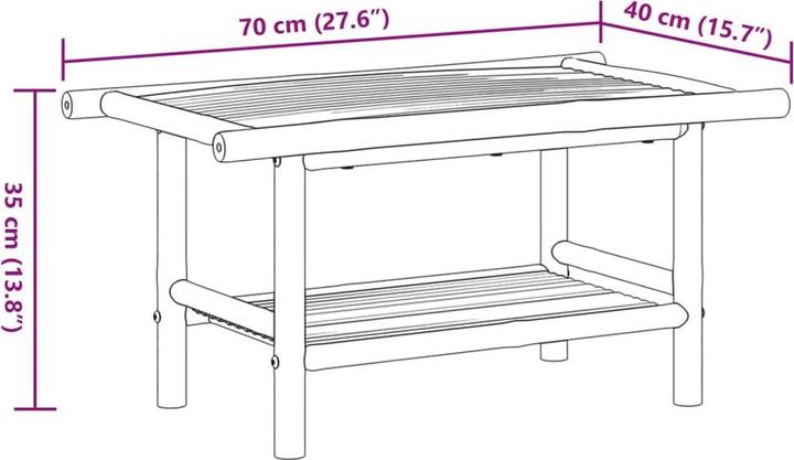 Actual product image VidaXL Fanny (70 x 40 x 35 cm)
