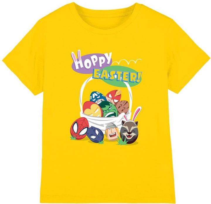 Actual product image Childrens/Kids Hoppy Eggs Easter T-Shirt (140)