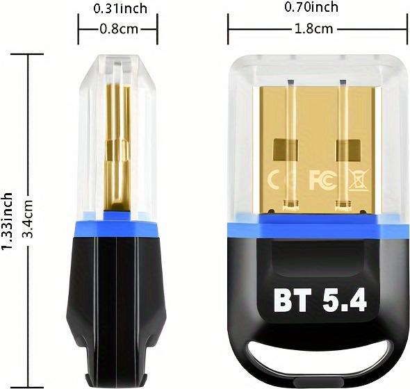 Actual product image PhoneLook Bluetooth 5.4 USB Wireless Adapter für Computer (Headset, Tastatur, Maus, andere) Plug and Play