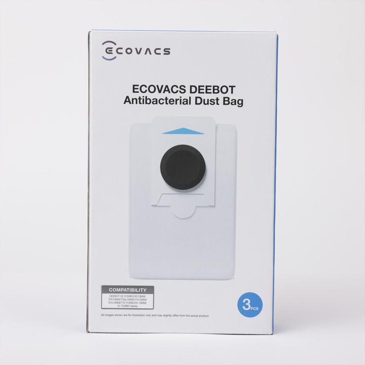 Image du produit Ecovacs DEEBOT X2 COMBO Sacs à poussière antibactériens 3L - DDB030028 (3 x)