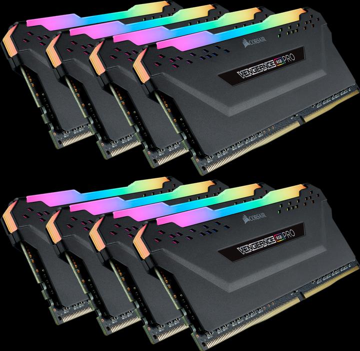 Image du produit Corsair Vengeance RGB Pro (8 x 32GB, 3200 MHz, RAM DDR4, DIMM)