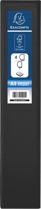 Productafbeelding Exacompta Ringband A4+ PVC/PU 4-rings 40mm rug 67mm (A4+, 67 mm, 1 Stuk)
