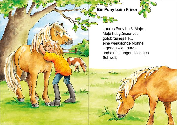 Produktbild Leselöwen - Das Original - 7-Minuten-Geschichten zum Lesenlernen - Im Galopp ins Ponyglück (Deutsch, Loewe Erstes Selberlesen, Loewe Erstlesebücher, 2023)