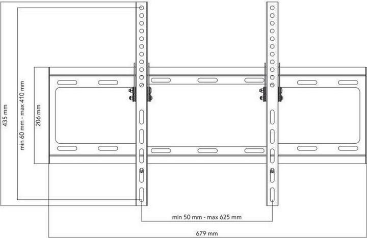Actual product image One for All Kason (Wall, 84", 80 kg)