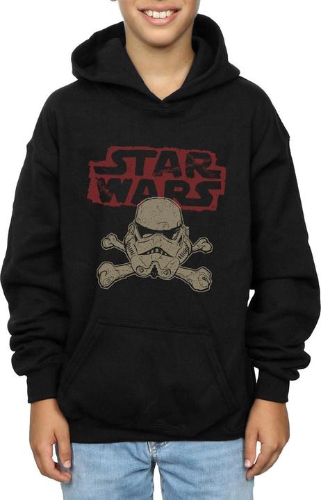 Actual product image Star Wars Boys Stormtrooper Skull Logo Hoodie (152, 158)