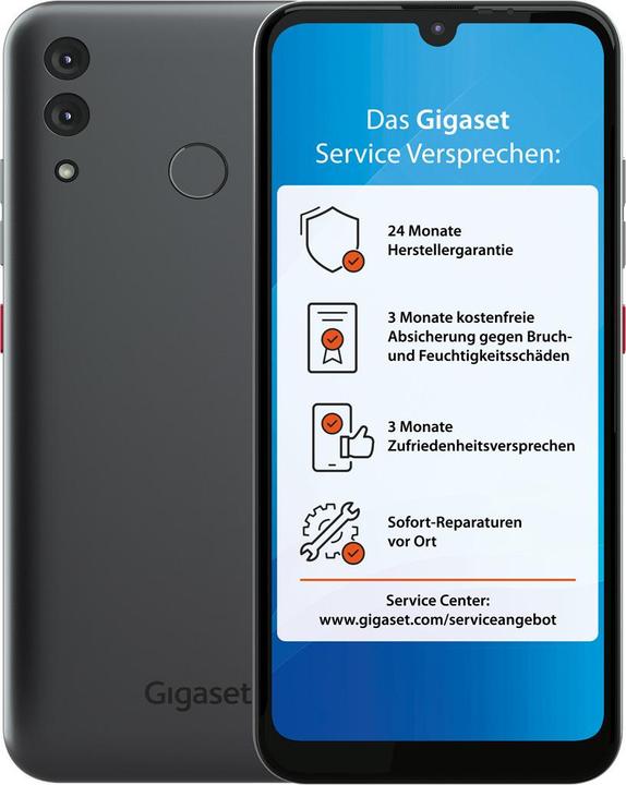 Produktbild Gigaset SIM phone GS3 (64 GB, Graphitgrau, 6.10", Dual SIM, 13 Mpx, 4G)