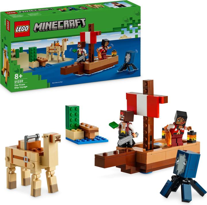 Produktbild LEGO Die Piratenschiffreise (21259, LEGO Minecraft)
