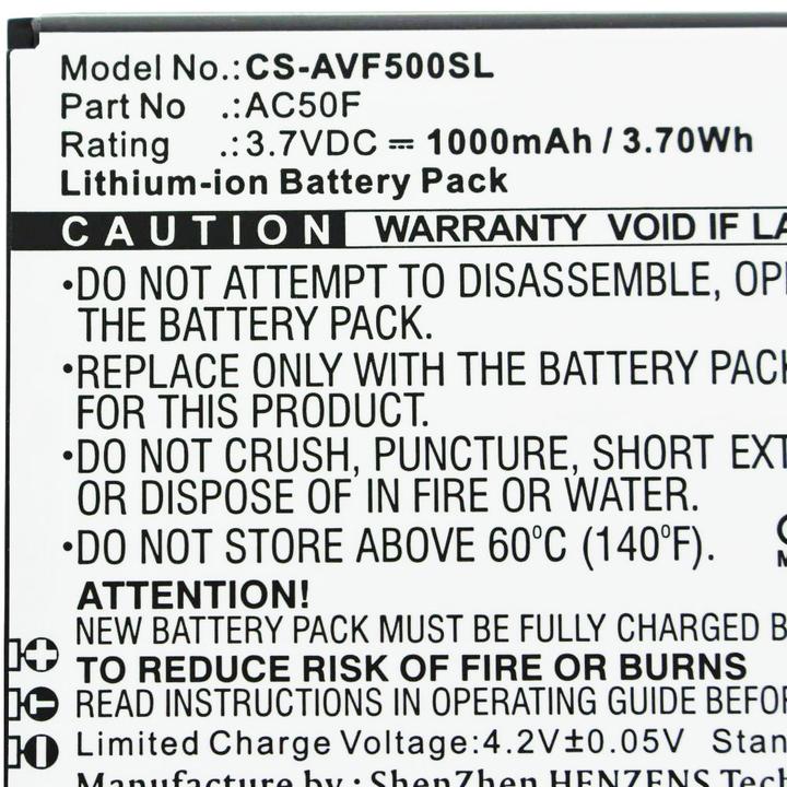 Actual product image AccuCell Akku Archos 50F Neon, AC50FNEV, AC50F