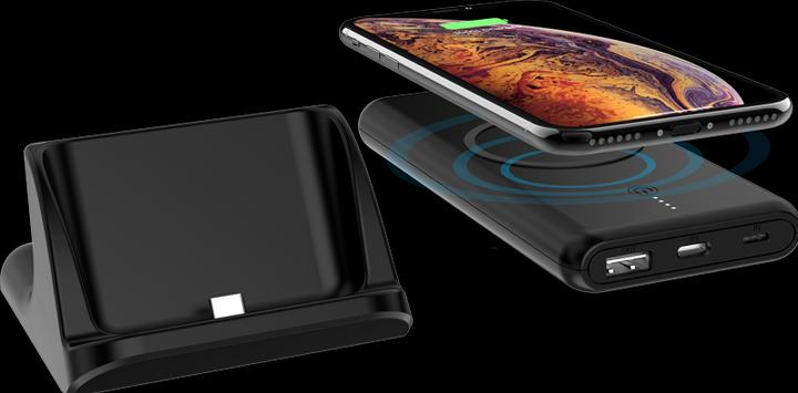 Produktbild Powerology 2 in 1 Fast Wireless Power Bank 10000mAh (10000 mAh, 18 W, 37 Wh)