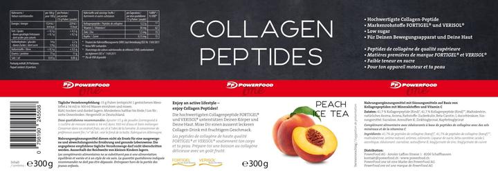 Nährwerte und Zutaten PowerFood One Collagen Peptides (1 Stück, Pulver, 387 g)