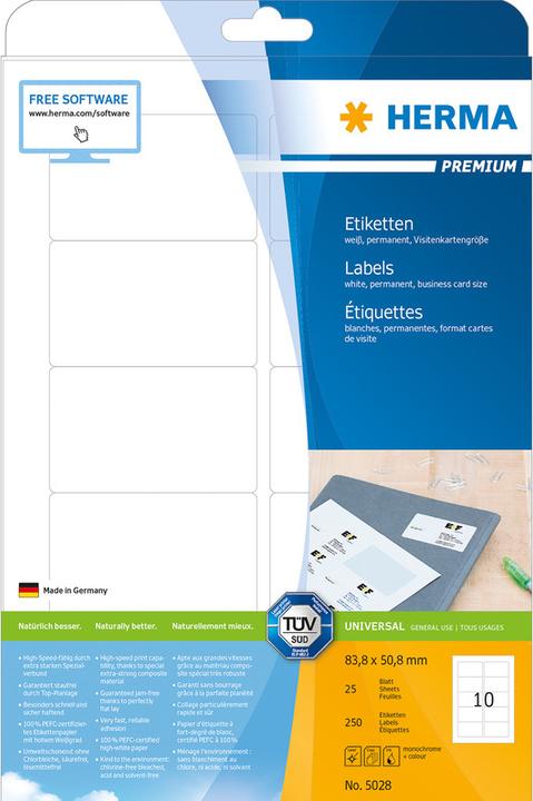 Actual product image HERMA Universal labels A4