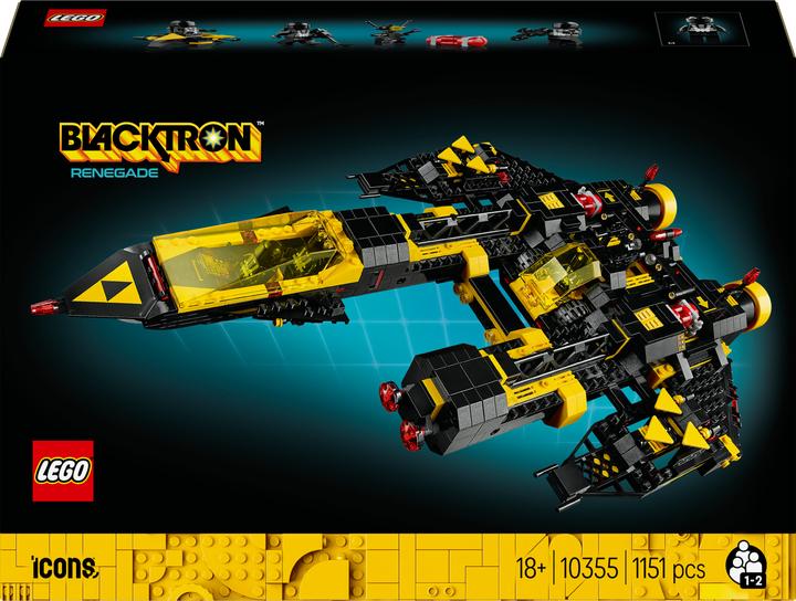 Produktbild LEGO Blacktron Renegade (10355, LEGO Icons, LEGO Seltene Sets)