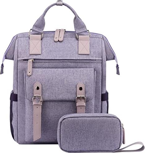 Image du produit Only-Bags.Store Sac à dos pour ordinateur portable, sac à dos scolaire pour adolescent 15,6 pouces avec pochette