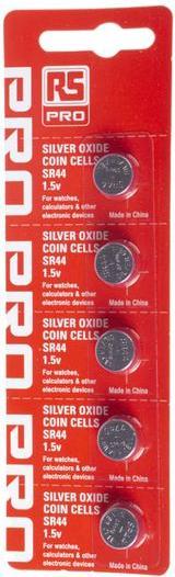 Image du produit Rs Pro Pile bouton RS SR44 1,55V (5 pcs, SR44, 165 mAh)