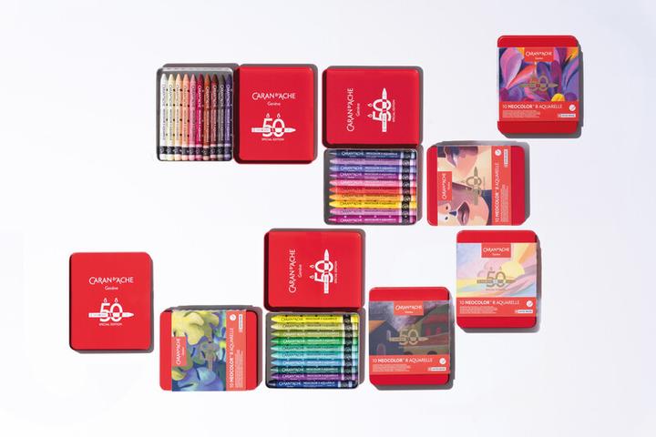 Produktbild Caran d'Ache Neocolor II watersoluble Wax Special Edition in Metallschachtel (Mehrfarbig, 10 x)