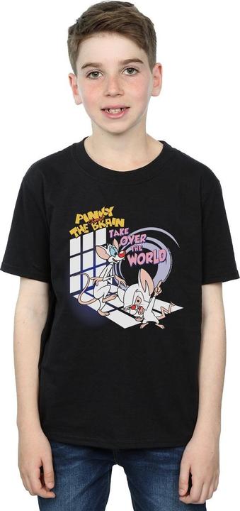 Produktbild Universal Textiles Jungen Pinky Und Das Gehirn Übernimmt Die Welt TShirt (152, 158)