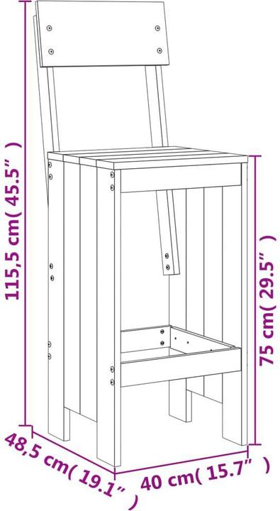 Produktbild VidaXL Gunda (90 cm)