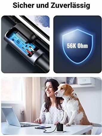 Immagine prodotto Ugreen Cavo dati da USB-C angolato a USB-A 2.0 angolato 3A (2 m, USB 3.0)