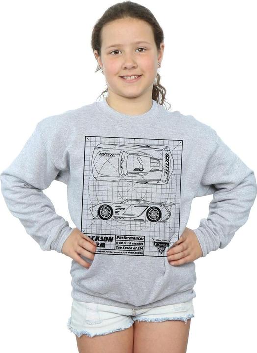 Image du produit Disney - Sweat CARS JACKSON STORM BLUEPRINT - Fille (140, 146)