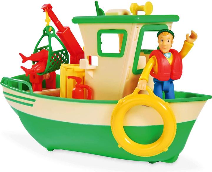 Actual product image Simba Sam Charlie's fishing boat with figure