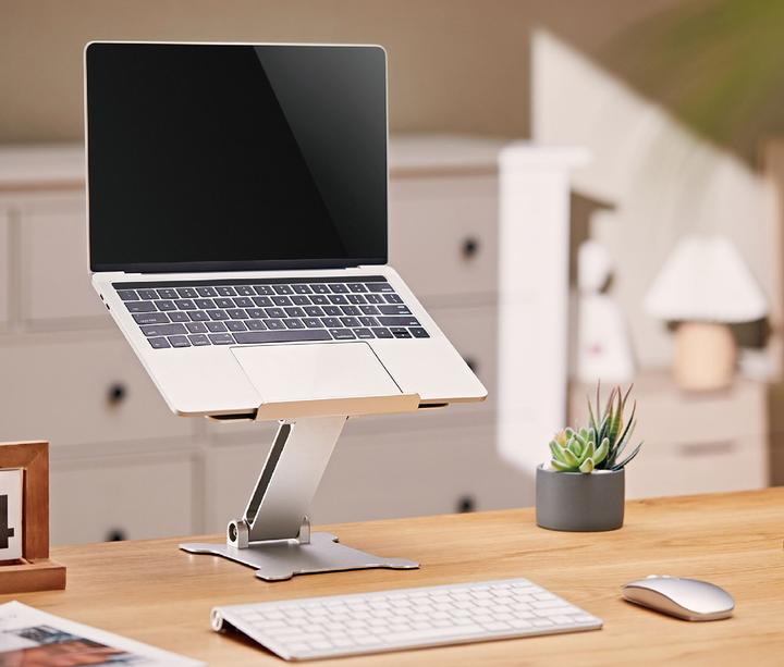 Actual product image Gembird Składana podstawka pod notebooka srebrna