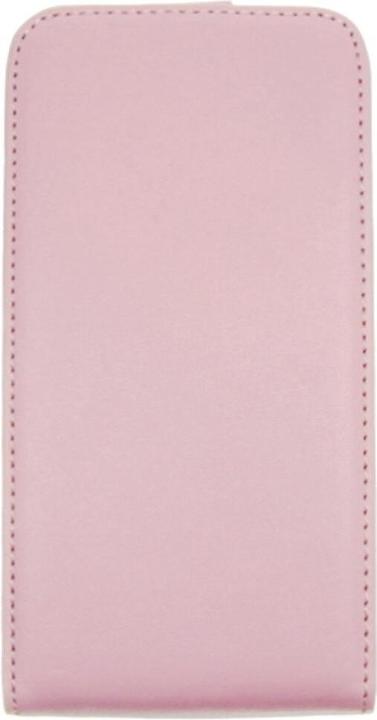 Actual product image OEM Slim Leather Flip Case S5 Galaxy G900 pink (Samsung Galaxy S5)