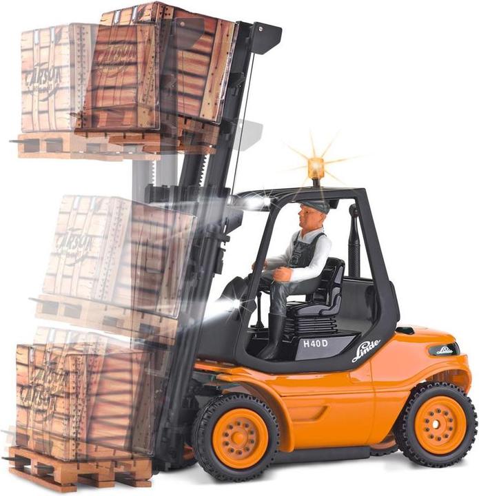 Actual product image Carson RC Function Model 1:14 Forklift.Linde 2.4G 100%RTR orange (RTR Ready-to-Run)