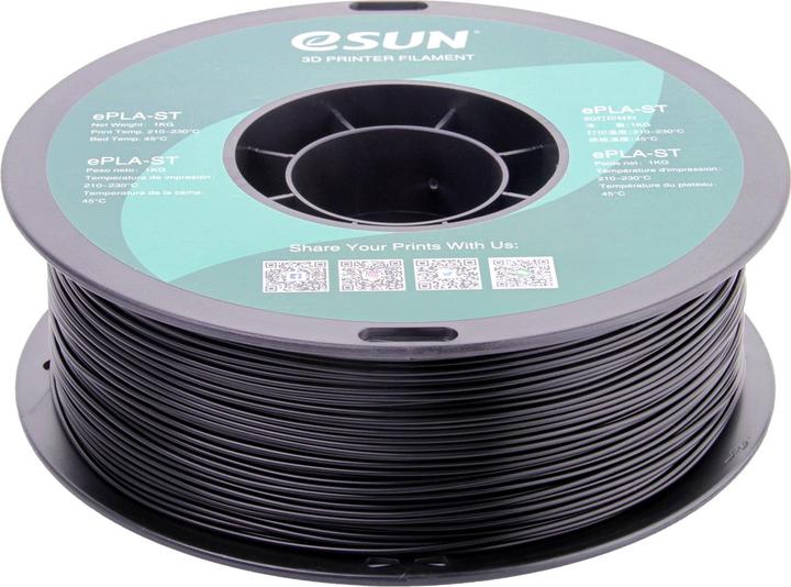 Actual product image eSUN ePLA-ST 1.75mm Black 1kg 3D Filament (PLA, 1.75 mm, 1000 g, Black)