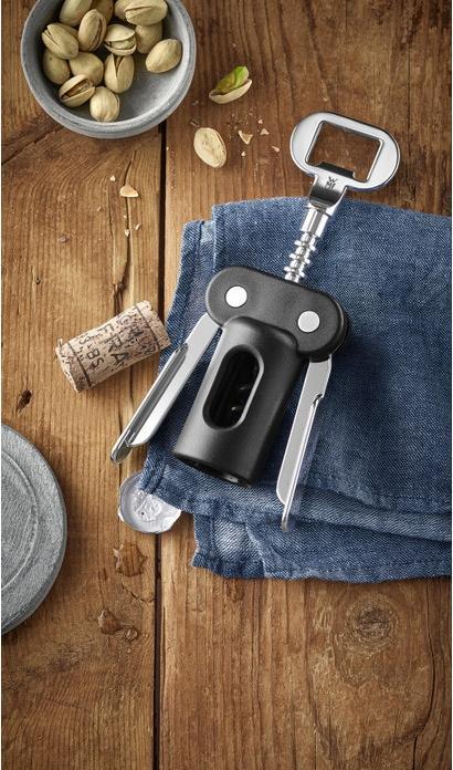 Productafbeelding WMF Kurkentrekker Flesopener Wijnopener met flesopener 20cm Clever&More (Vleugelkurkentrekker)