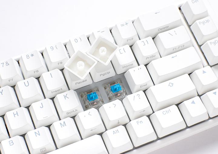 Actual product image Ducky One 3 Classic Pure White SF Gaming Keyboard, RGB LED - MX-Brown (US) (US, Cable)