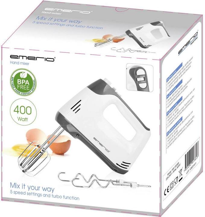 Productafbeelding Emerio Handmixer 5 snelheden (400 W)