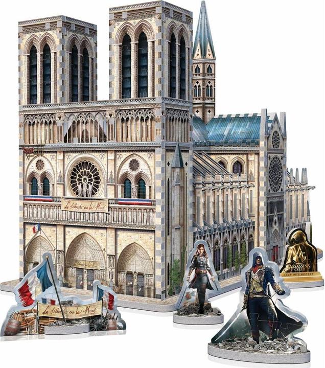 Produktbild Wrebbit 3D ASSASSINS CREED - UNITY- NOTRE-DAME 860 pcs. 3D Puzzle (860 Teile)