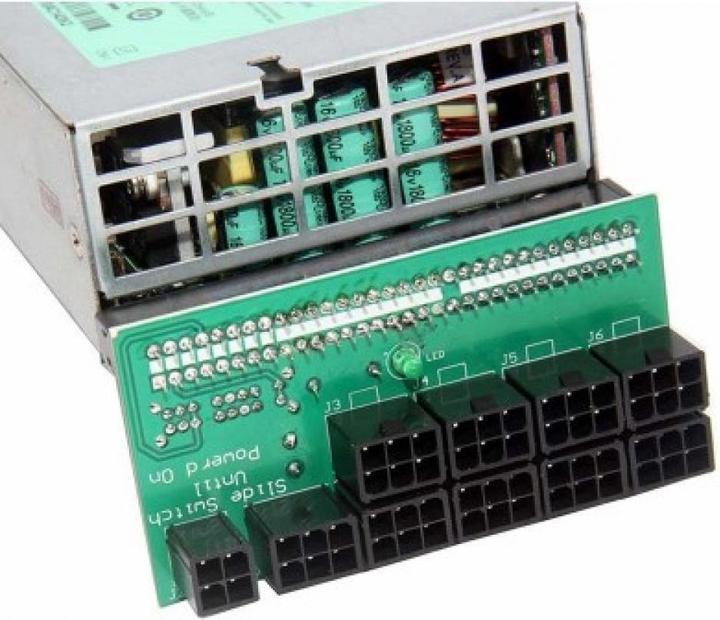 Immagine prodotto PowerGuard Adattatore per l'alimentatore del server HP Scheda breakout PCI-E a 9x 6 pin