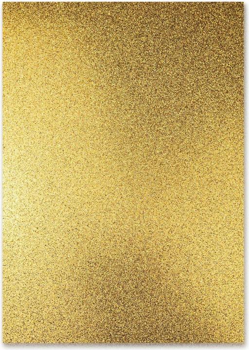 Immagine prodotto Ursus Cartoncino glitterato A4, 300 g/m², 10 fogli, oro (300 g/m², 10 x)