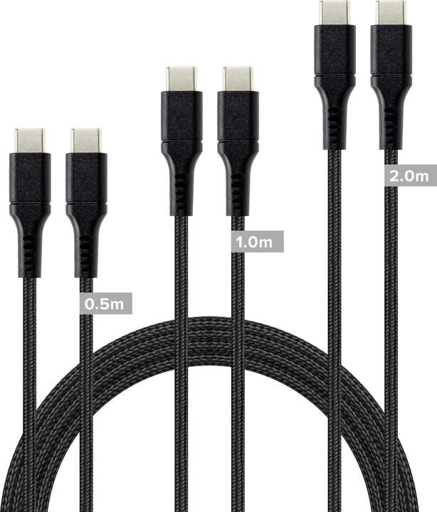 Immagine prodotto Speedlink Set di cavi da USB-C a USB-C, nero (2 m)
