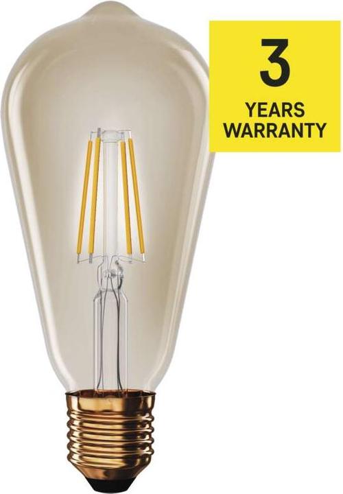 Produktbild Emos LED Lampe Vintage ST64 / E27 / 4,5 W (40 W) / 420 lm / Warmweiss (E27, 4.50 W, 420 lm, 1 x, F)