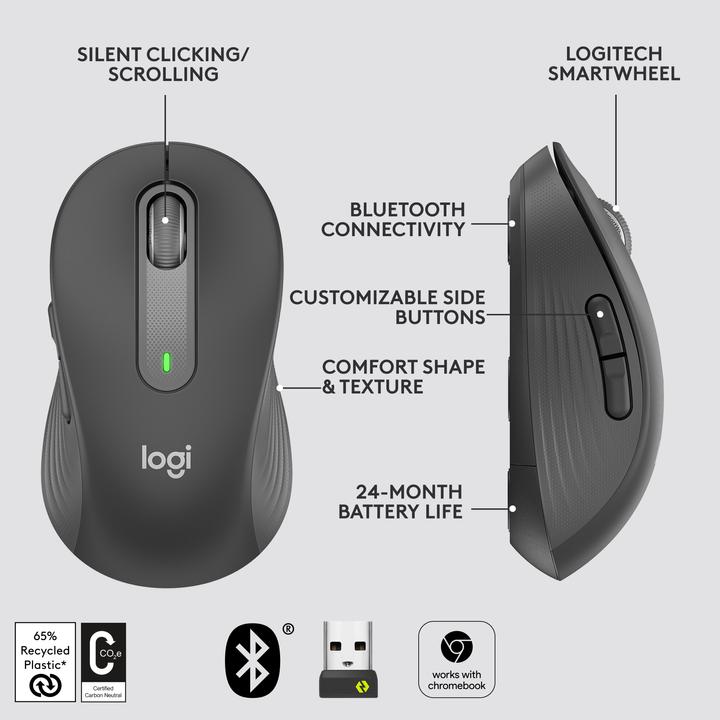 Productafbeelding Logitech Handtekening M650 L (Draadloze)