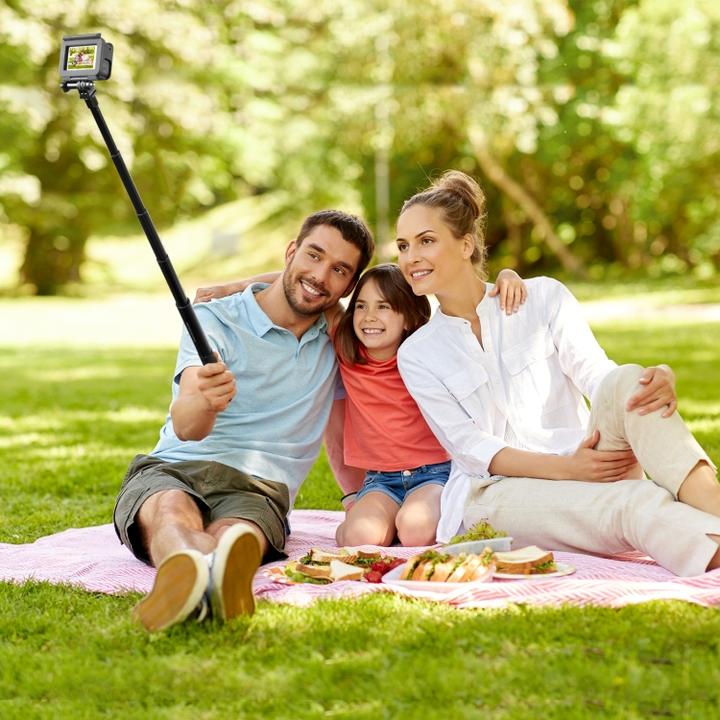 Immagine prodotto Puluz Monopiede Selfie Stick in metallo da 110 cm con base adattatore invisibile e vite per Insta360 One