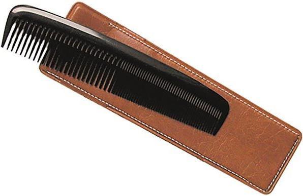 Image du produit Herba Peigne de poche avec étui, scié à la main, en plastique