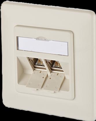 Produktbild Metz Connect E-DAT modul 8/8(8) UP - Anschlussdose, Unterputz