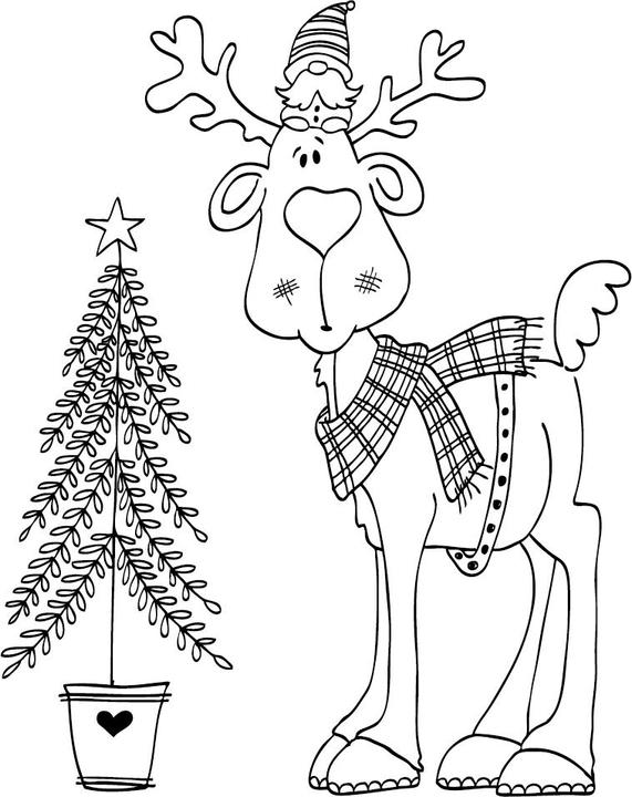 Actual product image Butterer Stamp "Secret Santa in Luck