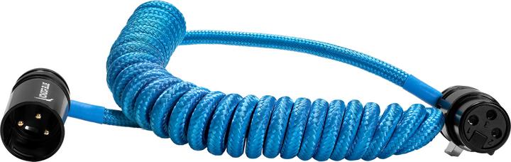 Produktbild Kondor Blue 12-24" Coiled Low Profile Right Angle XLR Cable () (0.61 m)