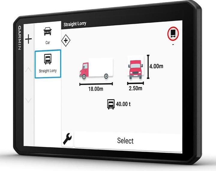 Actual product image Garmin Dezl LGV820, EU MT-D Truck/LKW Navigation (8")