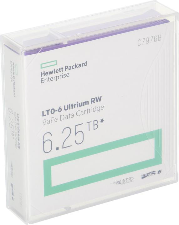 Image du produit HPE Cartouche de données LTO-6 Ultrium BaFe RW (LTO-6 Ultrium, 2500 Go)