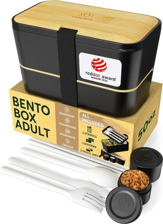 Produktbild Umami Bento Box Nestable L Bamboo Black