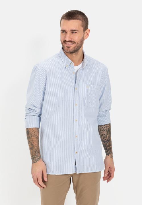Image du produit Camel Active Chemise à rayures Oxford en coton organique durable (4XL)