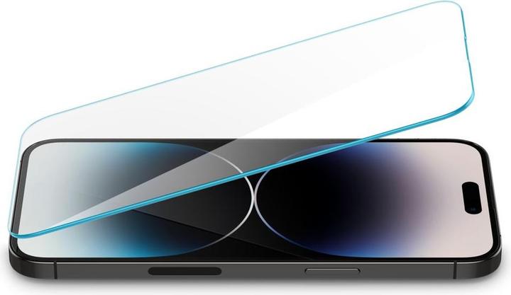 Actual product image Spigen Games Glas.TR Slim iPhone 14 Pro AGL05222 tempered glass (1 Piece, Apple iPhone 14 Pro)