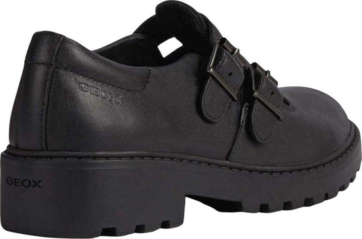 Actual product image Geox Girls School Uniform Shoes Casey Ballerina Leather (30)