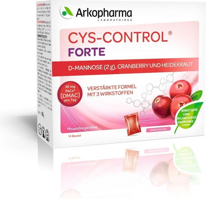 Immagine prodotto Arkopharma Cys-Control Forte D-Mannose Cranberry Heidekraut (14 Pezzo/i, Bustina, 99 g)