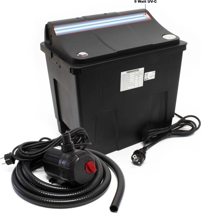 Produktbild SunSun CBF-200T Biofilter 9W UVC Klärer Teichpumpe 2300l/h 35W Teichfilter